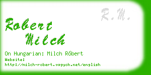 robert milch business card
